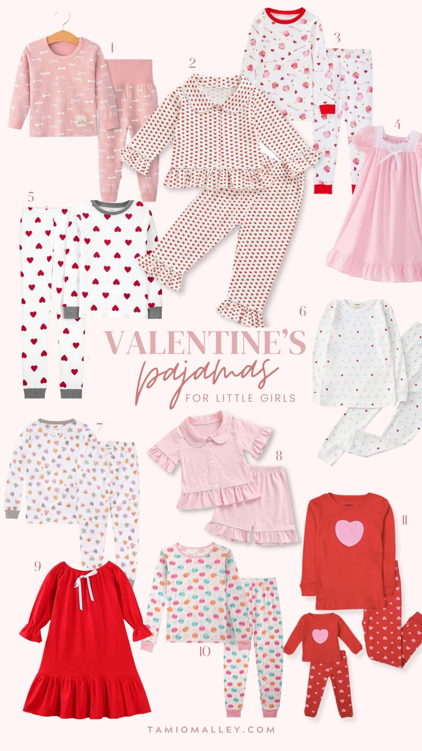 Tami O'Malley - Valentine's Day Pajamas for Girls